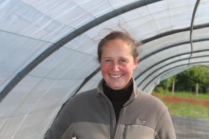 Sophie Arnoult, agricultrice à Olivet spécialisée dans le maraîchage 