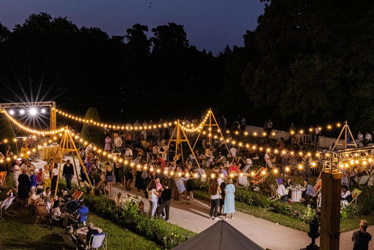 Terrasse du Parc du Poutyl pendant la Bamboche