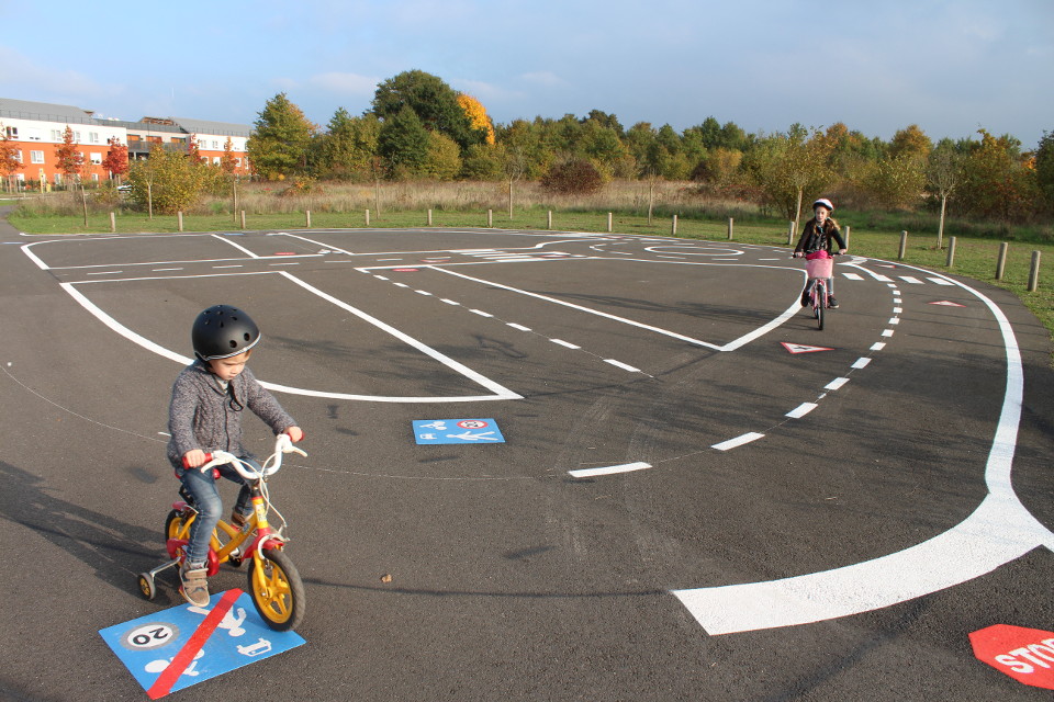 Piste d'apprentissage à vélo