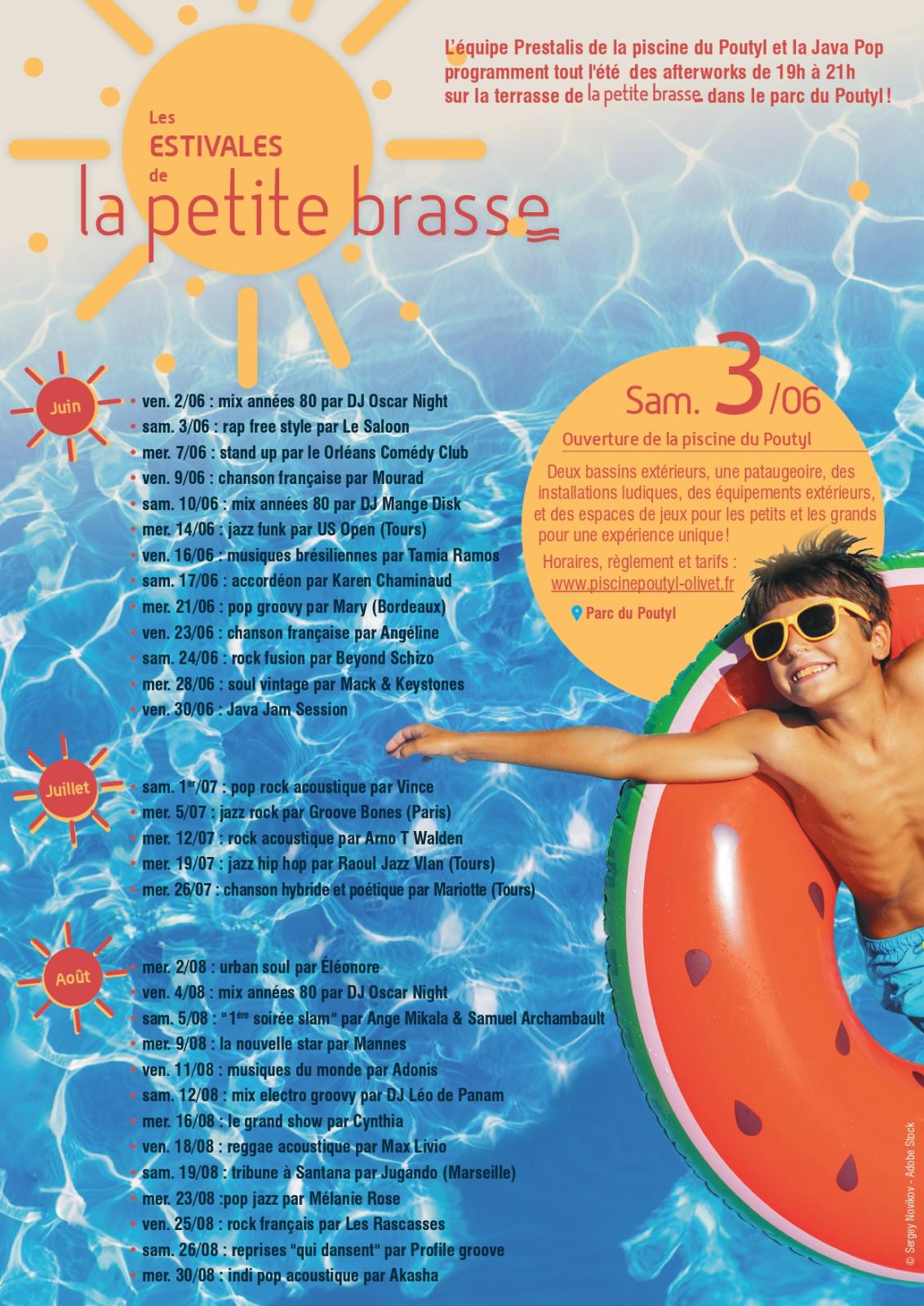 programme Les estivales Petite Brasse 2023