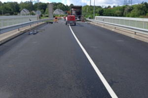 Fin des travaux sur le pont route d'Ardon