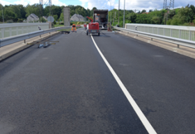 Fin des travaux sur le pont route d'Ardon
