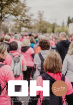 couverture du Oh sortir 210 avec des personnes de dos portant le tshirt des foulées roses